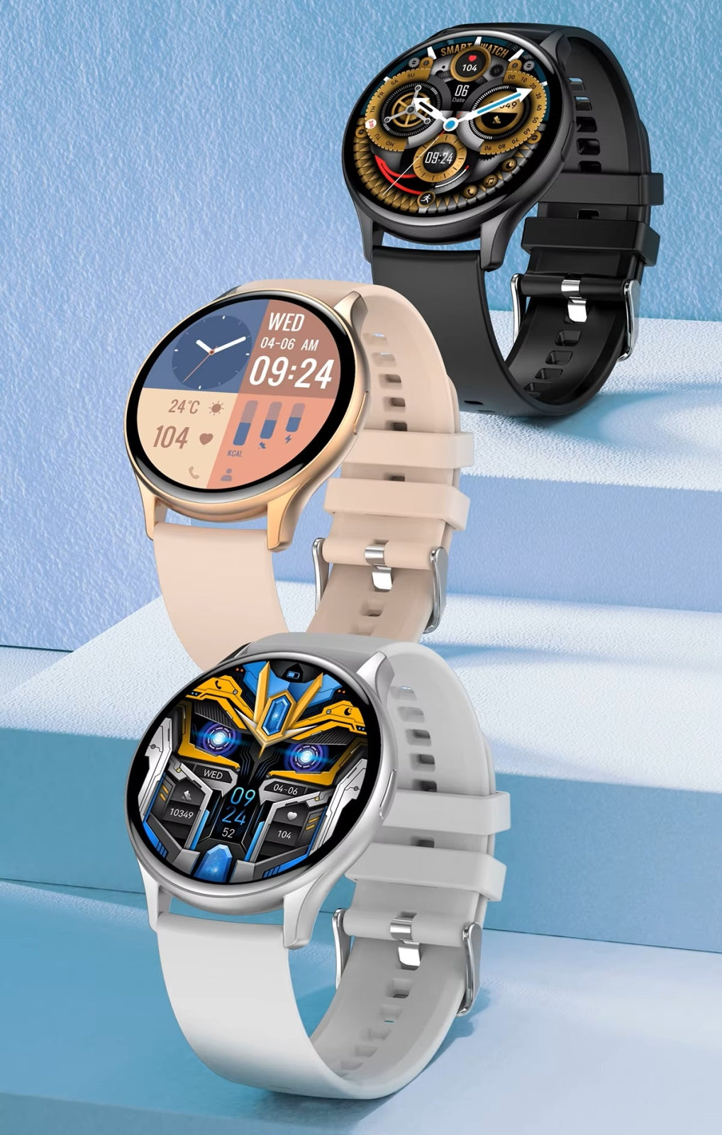 Smartwatch RUBICON RNCF11 Black SMARUB240