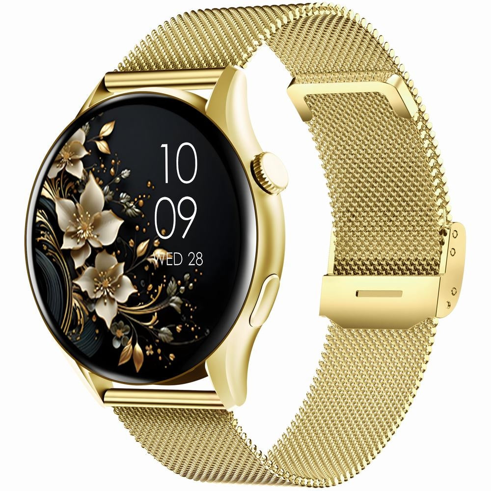 Smartwatch Gravity Złoty Pasek + Bransoleta GT11-2