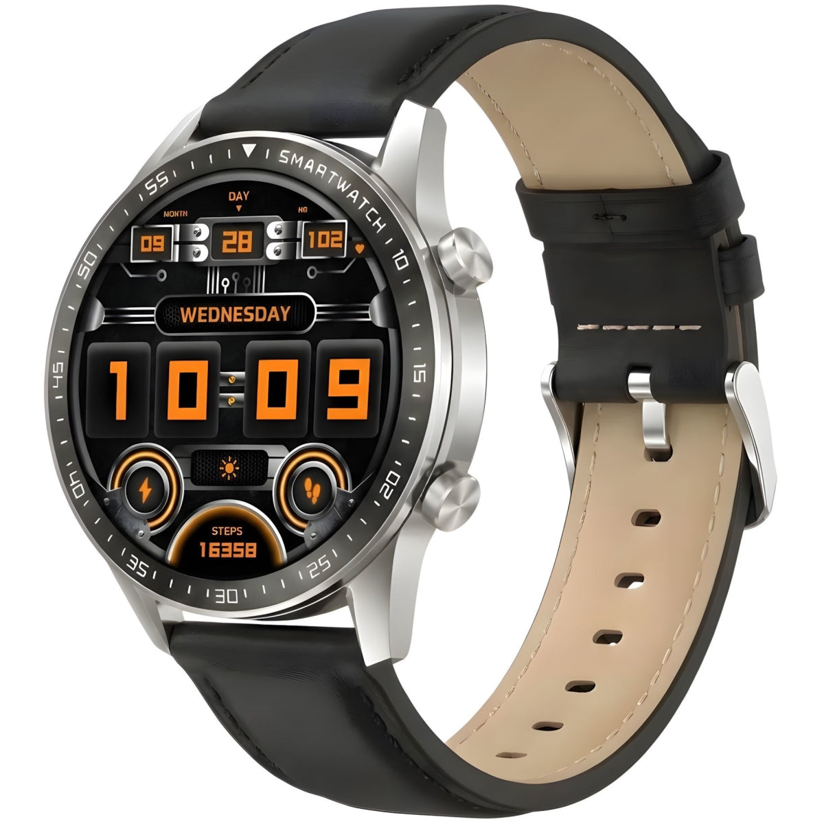 Smartwatch Gravity Srebrny 2 Paski GT10-7