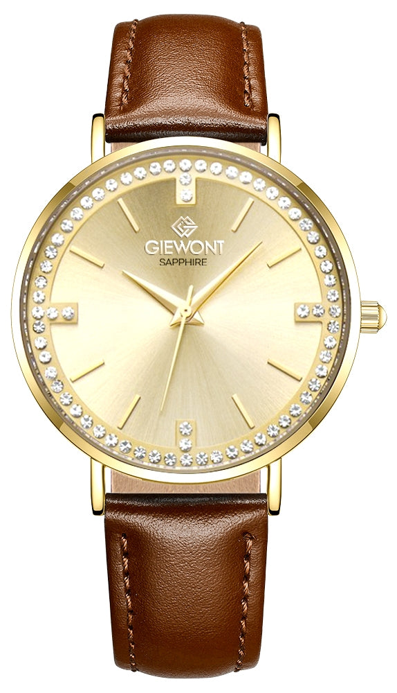 Zegarek Damski Giewont Sapphire Złoty GW5390-A3