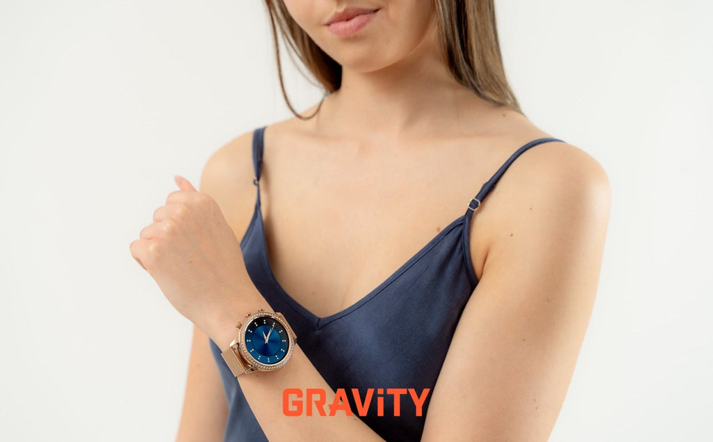 Smartwatch Gravity Różowe Złoto Pasek i Bransoleta GT5-6