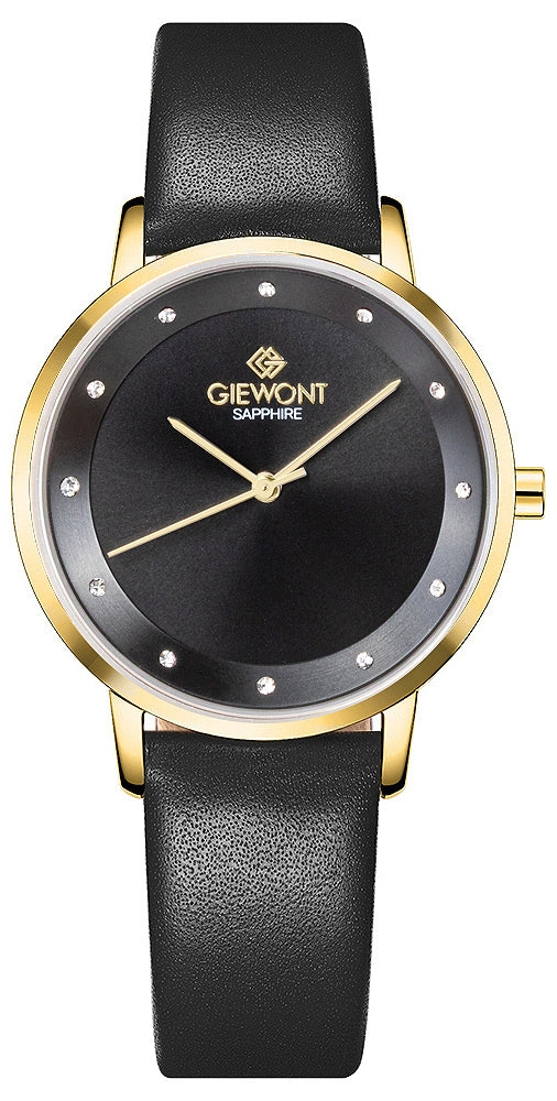 Zegarek Damski Giewont Sapphire Złoto Czarny GW4130-A4
