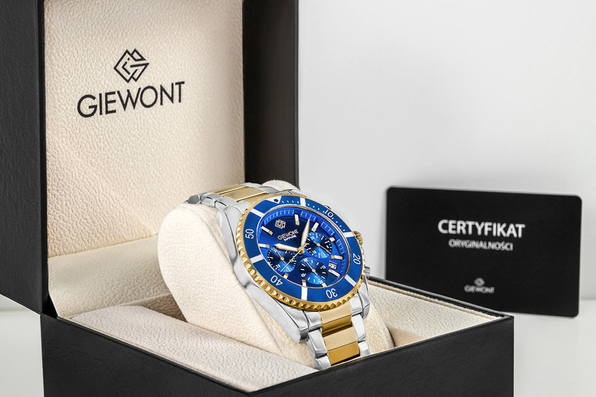 Zegarek Męski Giewont Chronograph Sapphire Multikolor GW3970-B5
