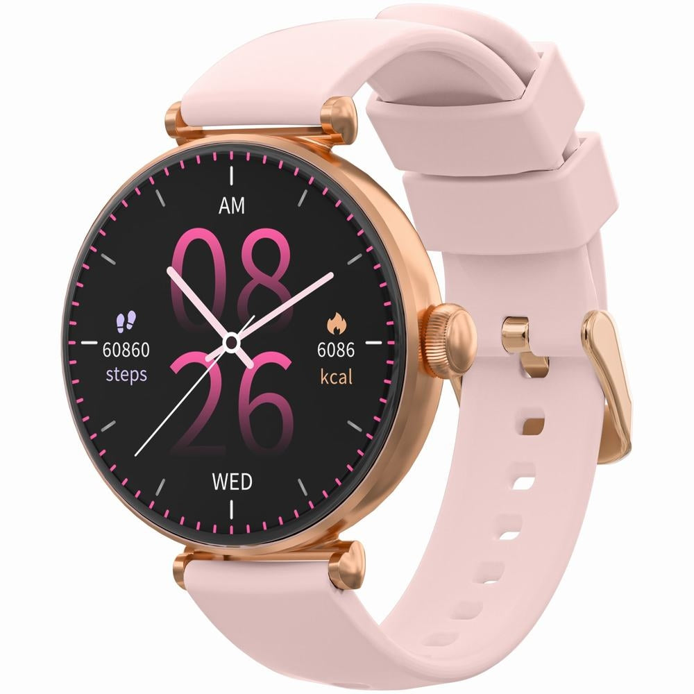 Smartwatch Gravity Różowe Złoto-srebrny Różowy 2 Paski GT26-4