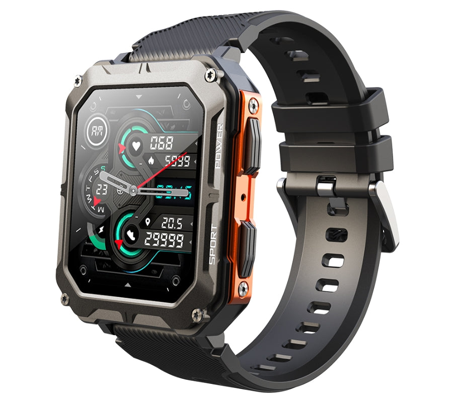 Smartwatch Męski Rubicon RNCF27 BLACK/ORANGE