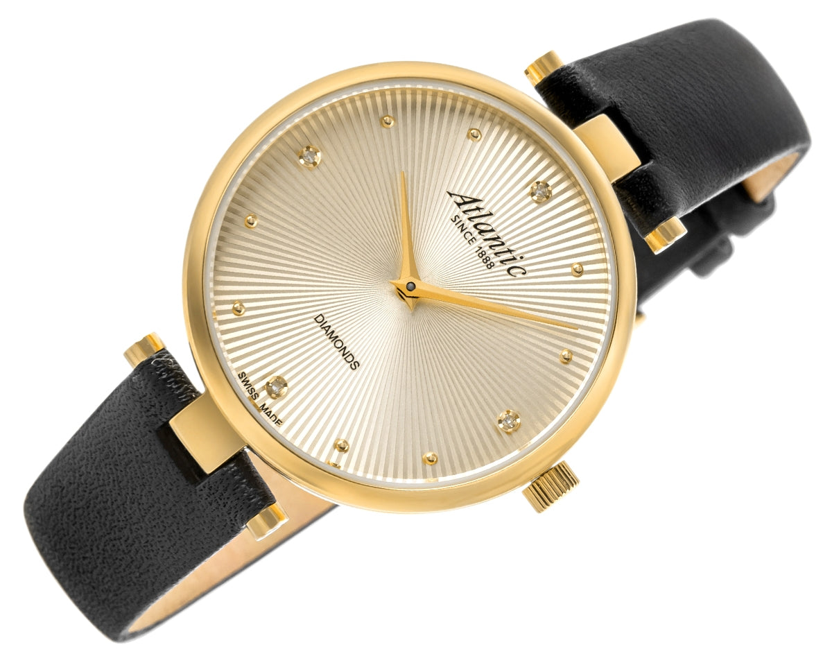 Zegarek Damski Atlantic Royal Diamonds 29044.45.37 + BOX