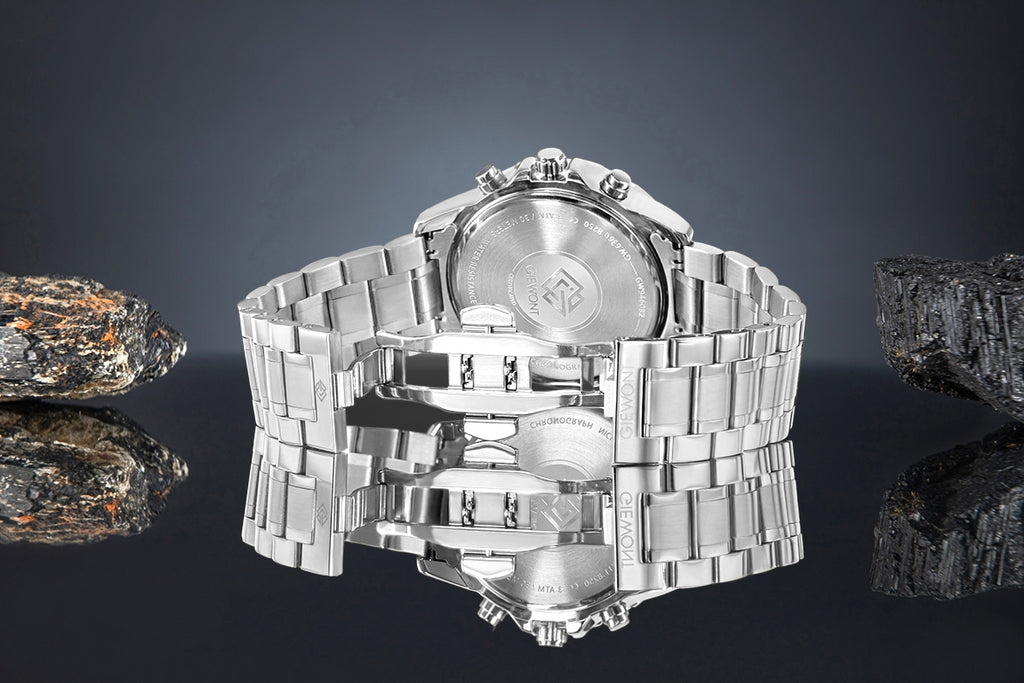 Zegarek Męski Giewont Chronograph Sapphire Srebrny GW9460-B2