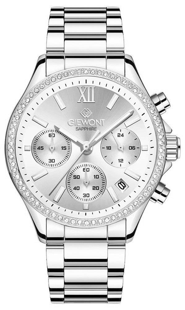 Zegarek Damski Giewont Sapphire Srebrny GW3670-B1