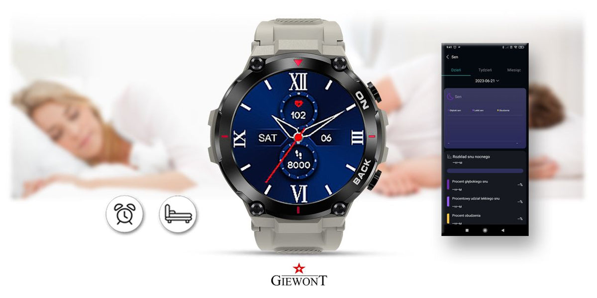 Smartwatch GIEWONT Pionier GPS GW460-3 - Light Stone