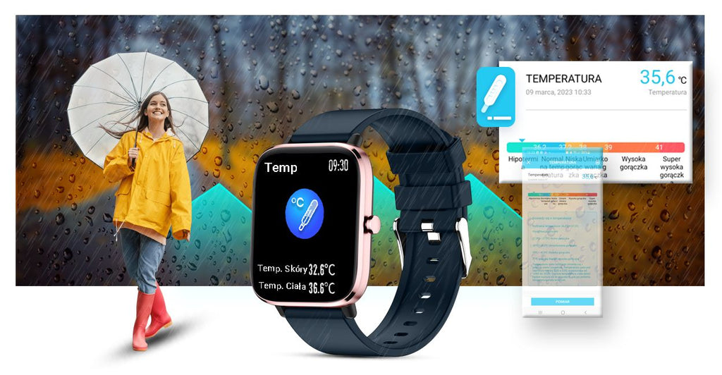 Smartwatch Giewont Różowo-Granatowy GW230-5