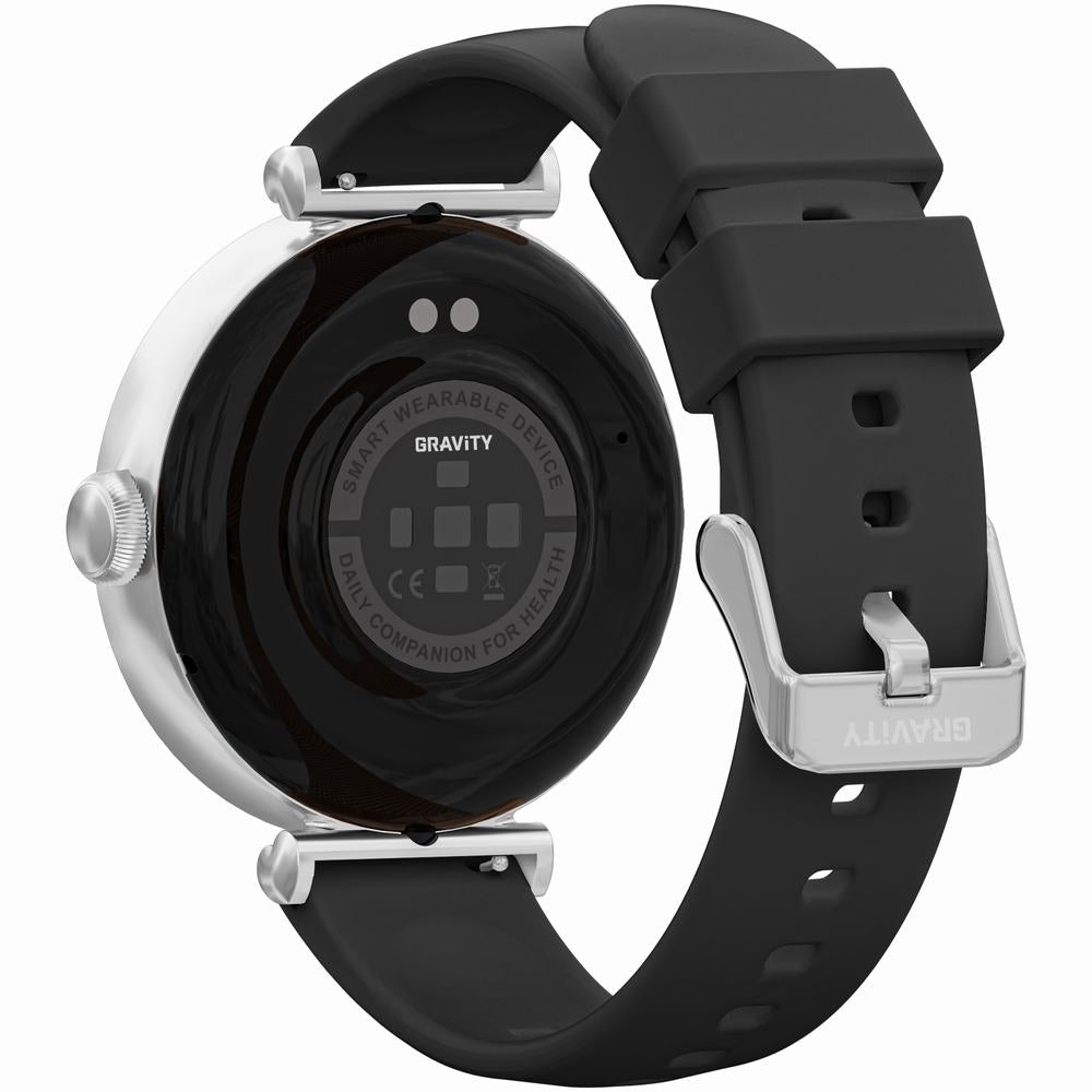 Smartwatch Gravity Srebrno Czarny 2 Paski GT26-9