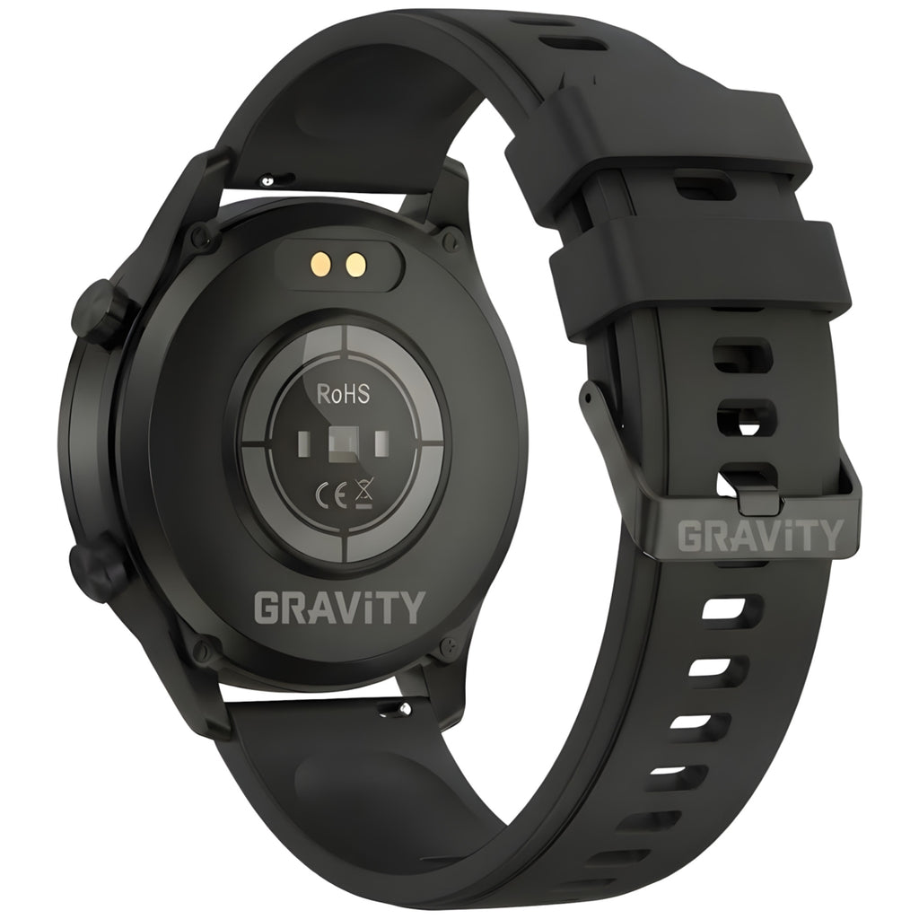 Smartwatch Gravity Czarny 2 Paski GT10-4